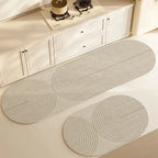Dalia Tapis Absorbant Antidérapant | Microfibre, Design Rayé pour Cuisine et Salle de Bain 1