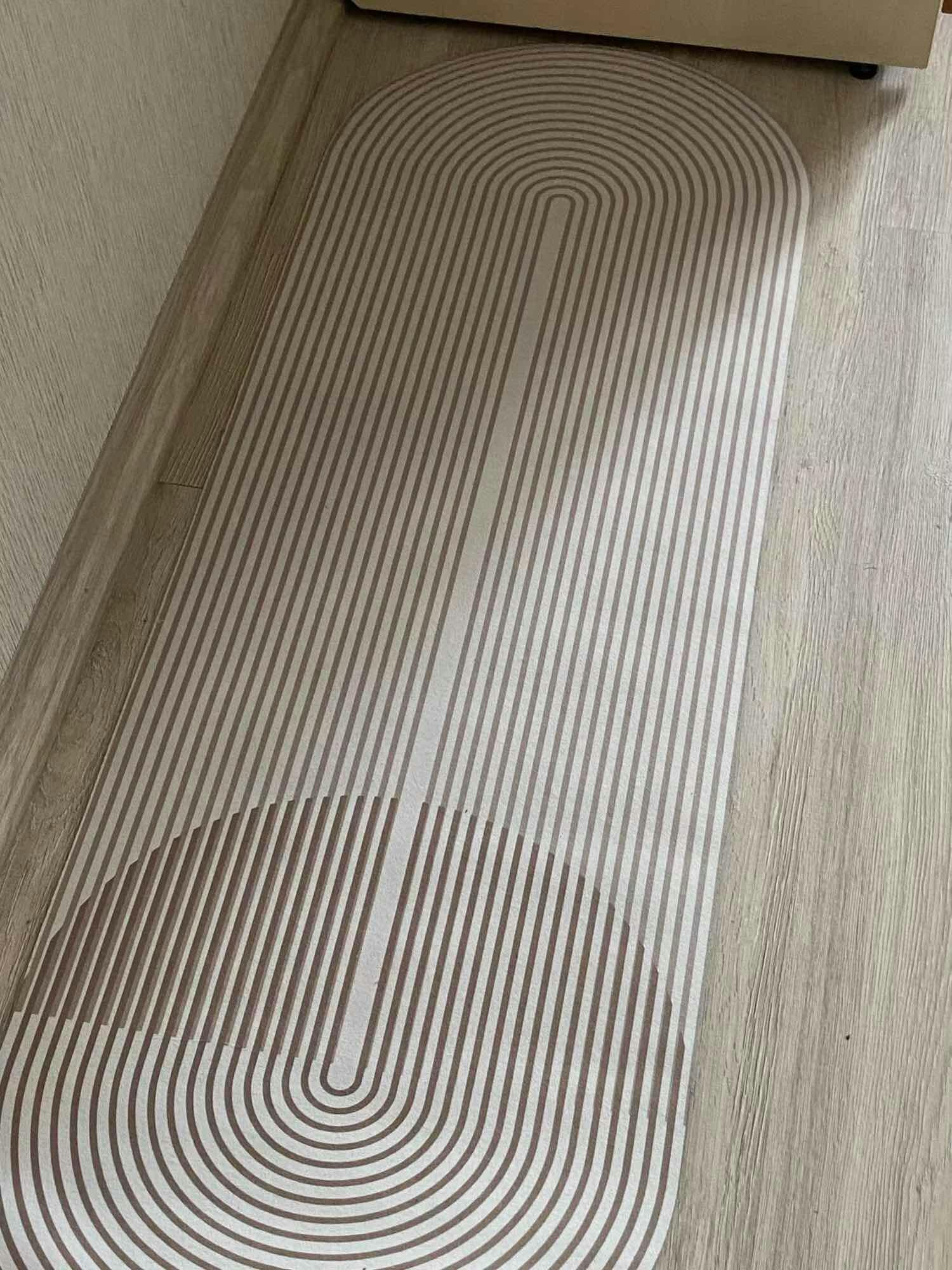 Dalia Tapis Absorbant Antidérapant | Microfibre, Design Rayé pour Cuisine et Salle de Bain 3