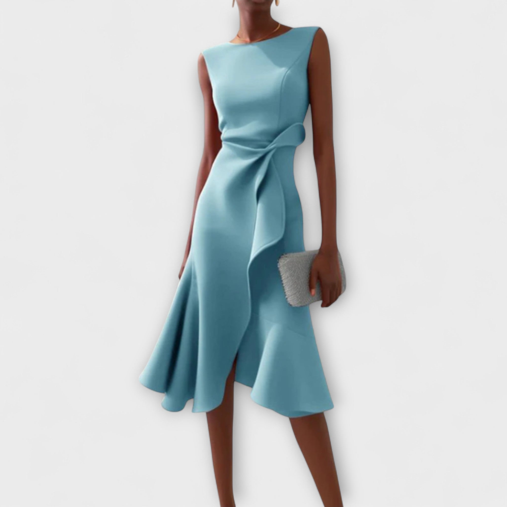 Dazzling Women's Midi Dress | Elegant Asymmetric Design 4