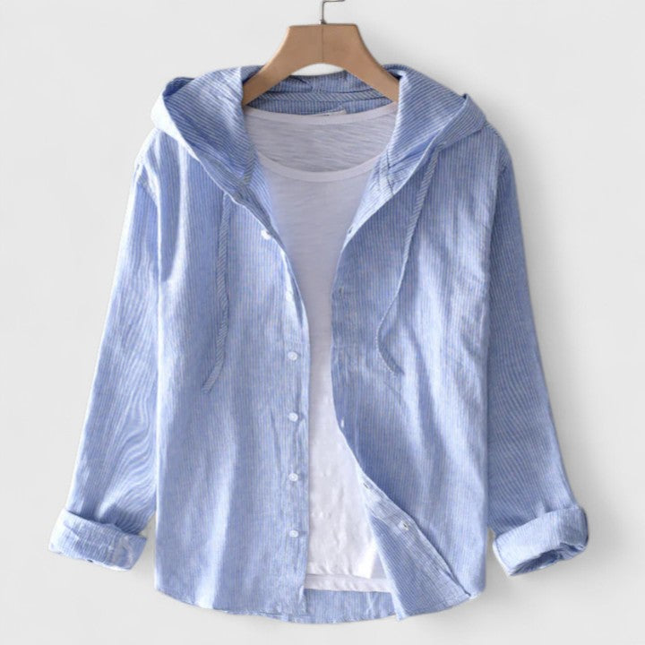 Demi Women's Blouse | Chic Hooded Design, Relaxed Fit 0