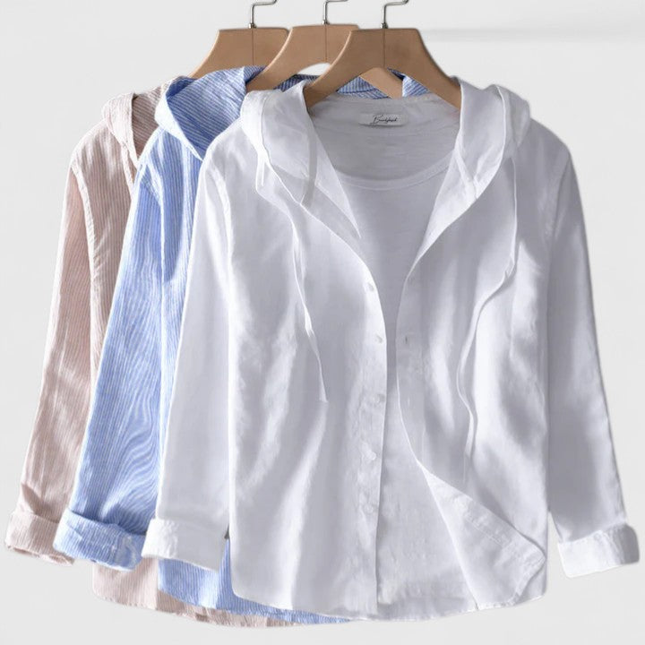 Demi Women's Blouse | Chic Hooded Design, Relaxed Fit 1