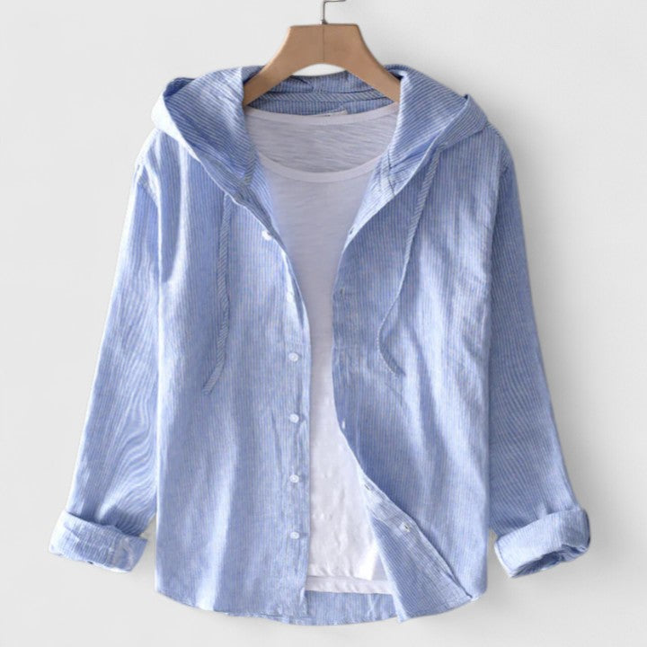 Demi Women's Blouse | Chic Hooded Design, Relaxed Fit 5