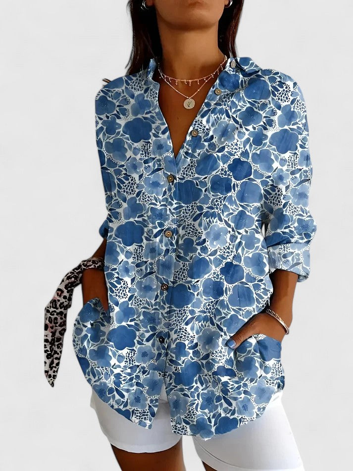 Diane Women's Blouse | Floral Design, Soft and Breathable Summer Top 6