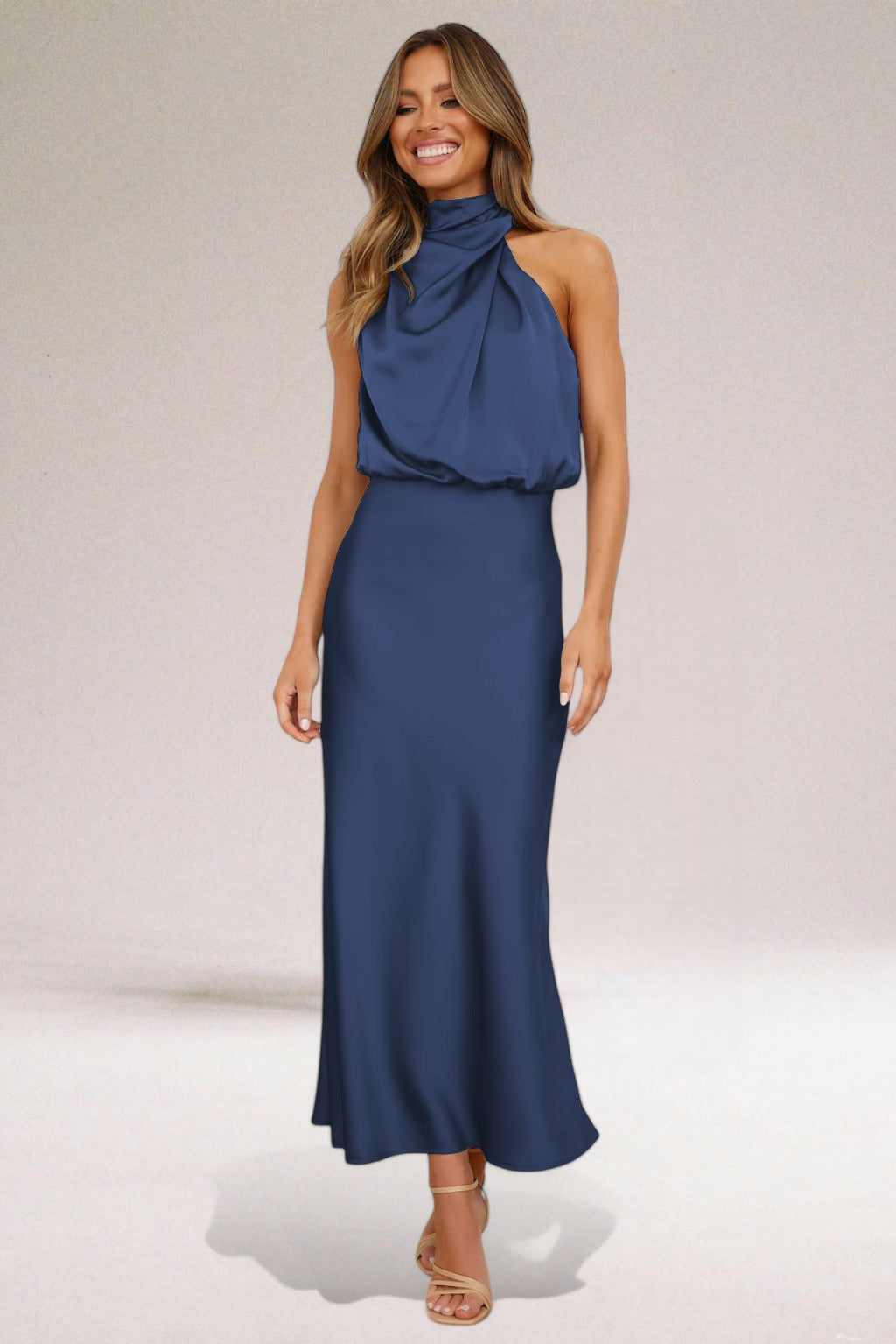 Elegant Halter Neck Dress | Timeless Sophistication 3