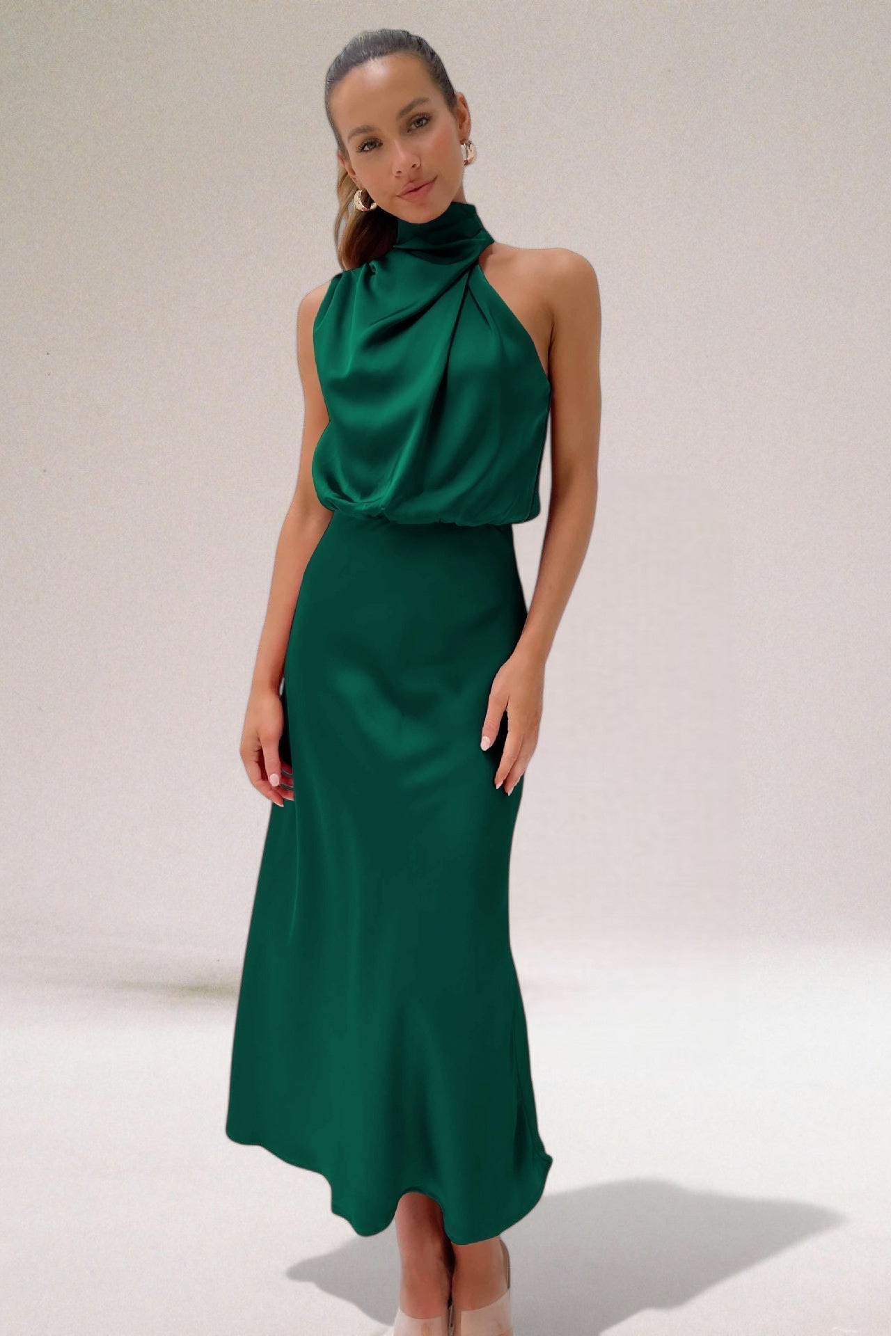 Elegant Halter Neck Dress | Timeless Sophistication 5