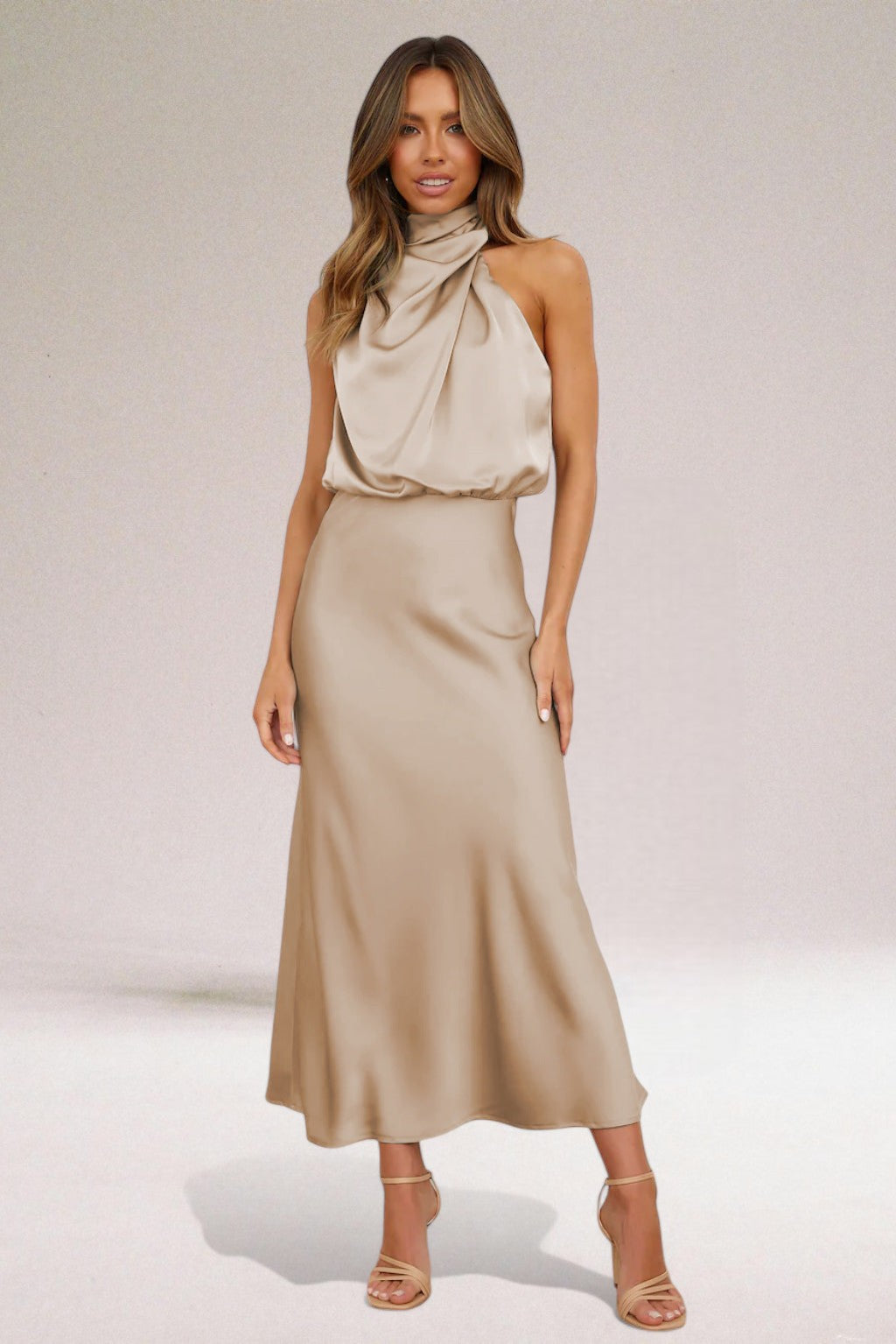 Elegant Halter Neck Dress | Timeless Sophistication 6