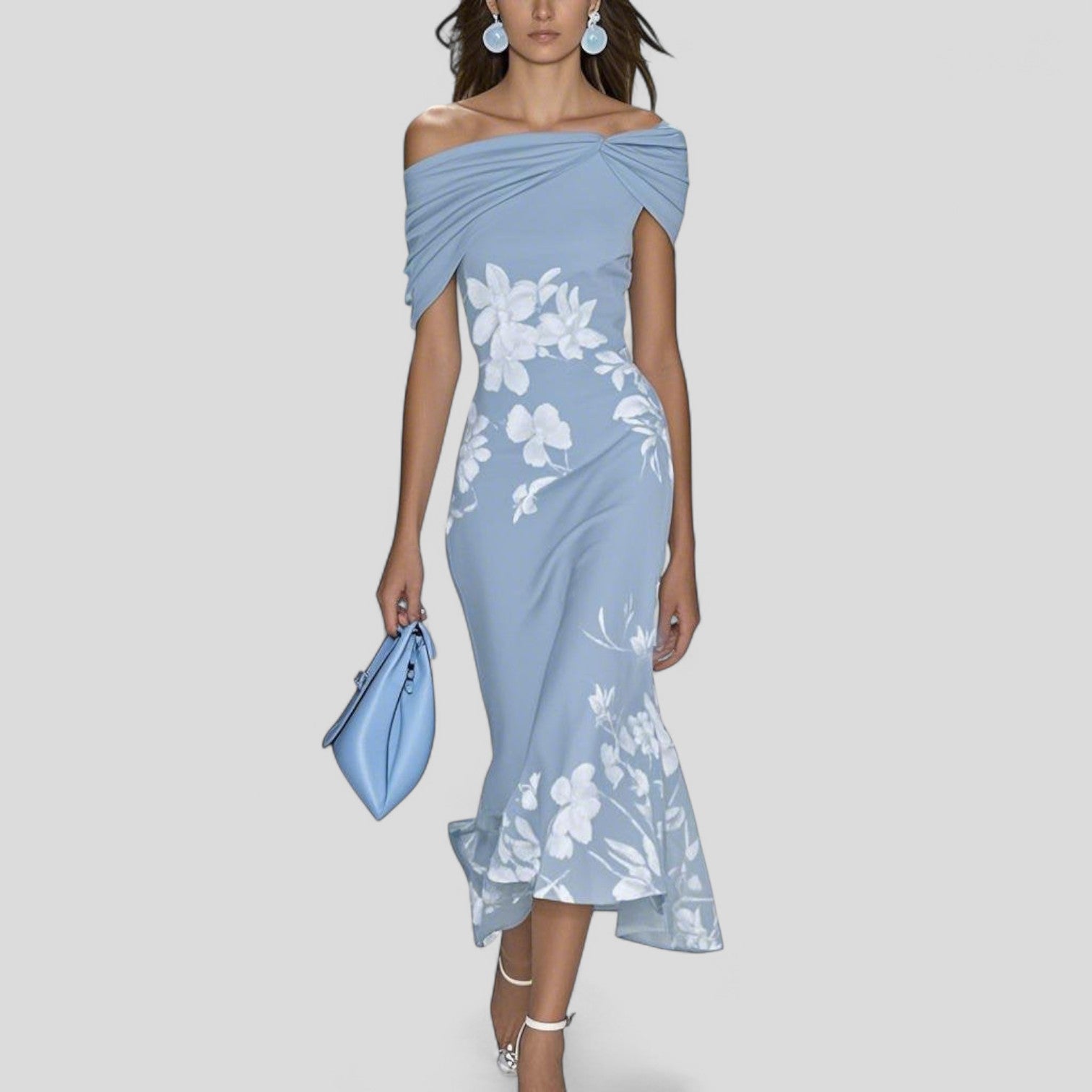 Elegant Midi Dress | Unique Print, Comfortable Fit 1