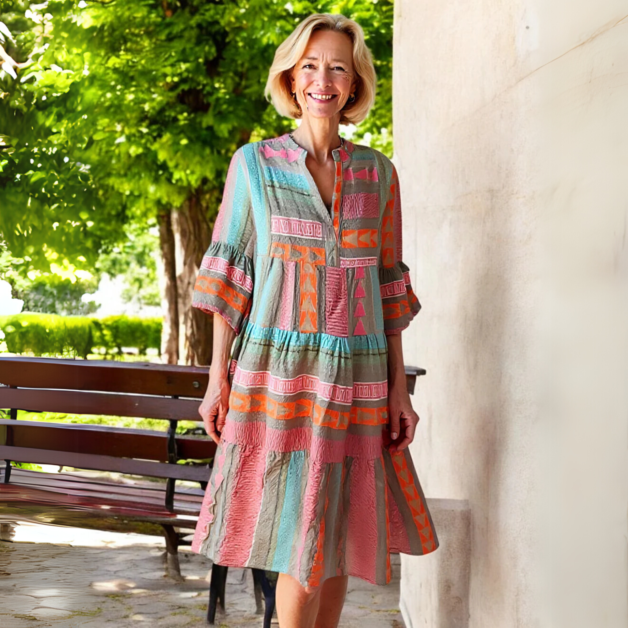 Elegant Spring Dress | A-Line Silhouette with Ruffle Details 5