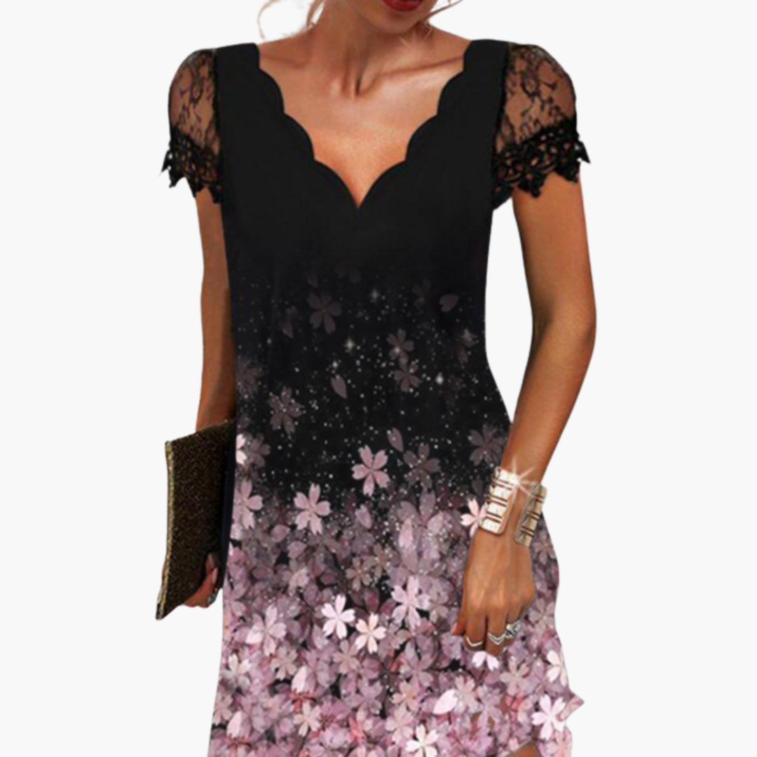 Elegant Women's Dress | Structured Neckline, Sleeveless Plus Size Option 1
