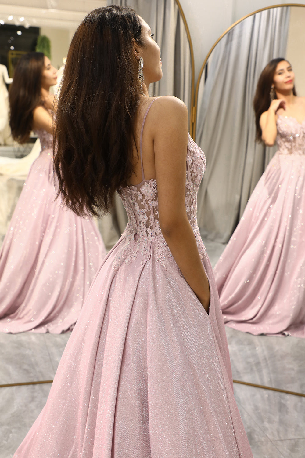 Elegant Women's Maxi Dress | Embellished Bodice, Plus Size Available 1