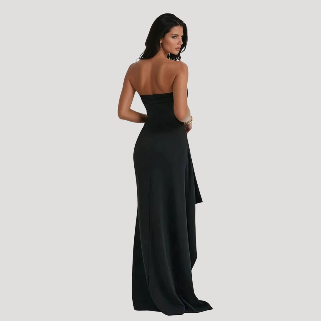Elegant Women's Maxi Dress | Strapless Design for Special Occasions 2