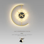 Élise Horloge Lumineuse | Cadre Doré, Éclairage Intelligent 0