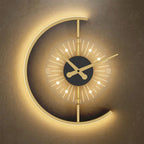 Élise Horloge Lumineuse | Cadre Doré, Éclairage Intelligent 3