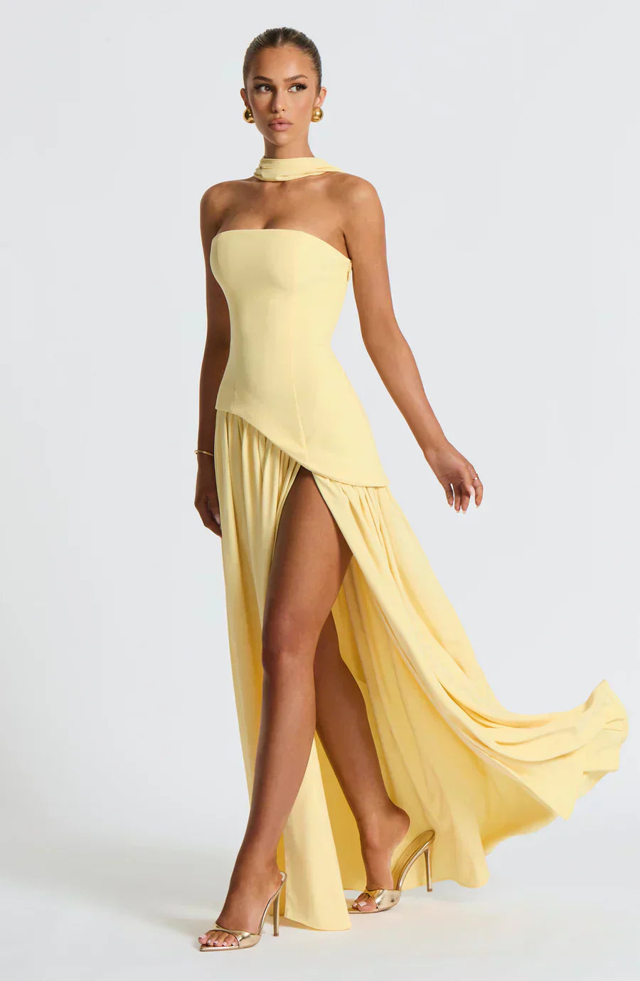 Emily Women's Maxi Dress | Asymmetric Design, Elegant Evening Wear 0