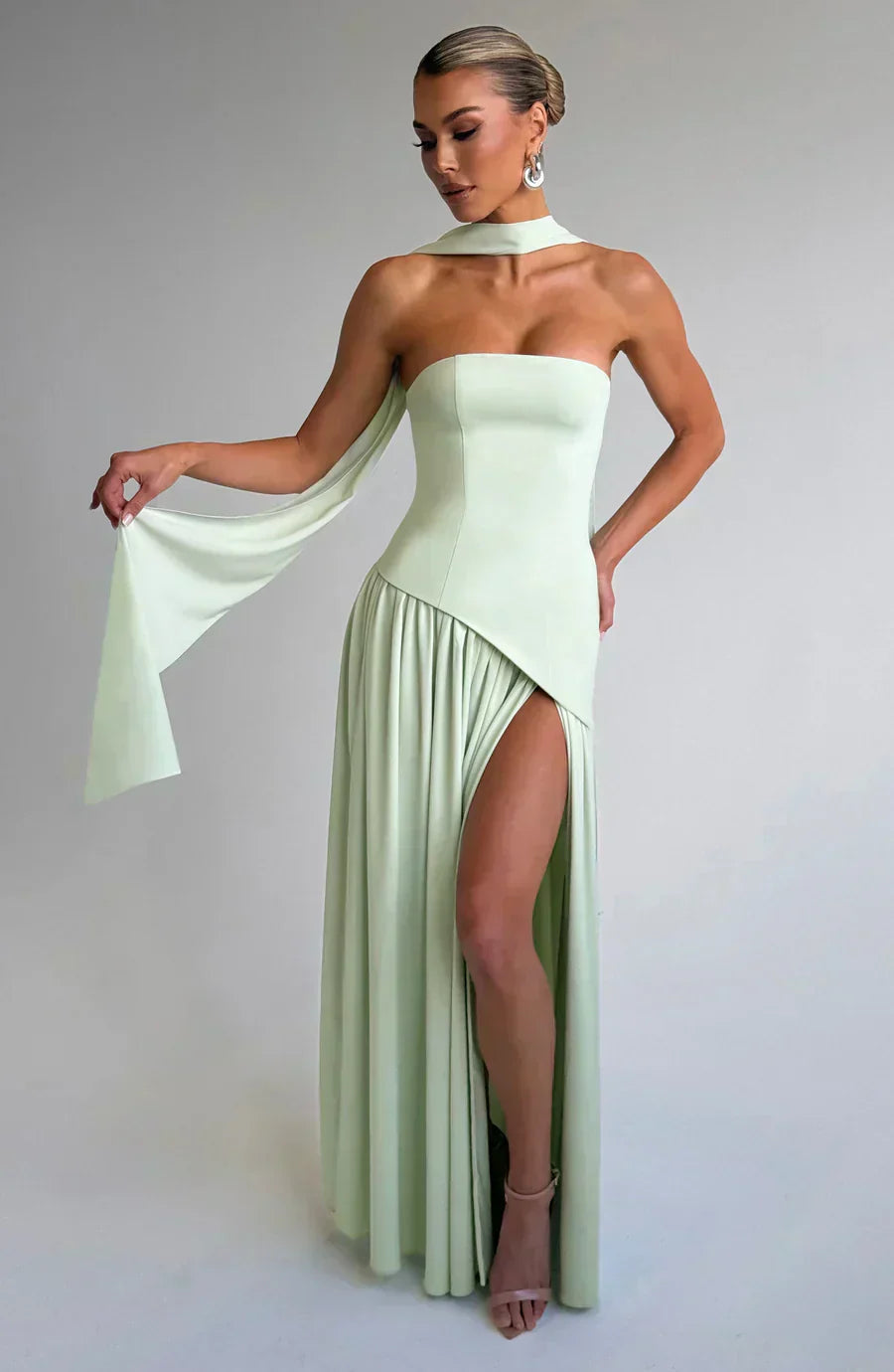 Emily Women's Maxi Dress | Asymmetric Design, Elegant Evening Wear 10
