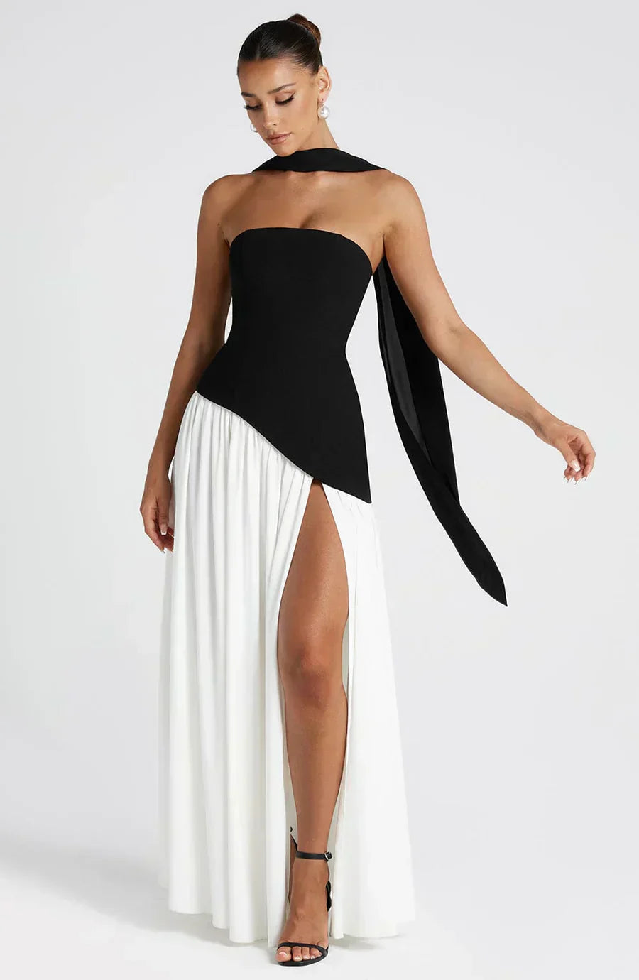Emily Women's Maxi Dress | Asymmetric Design, Elegant Evening Wear 4