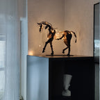 Félix Figurine Cheval | Métal Massif Artisanale Décorative 2