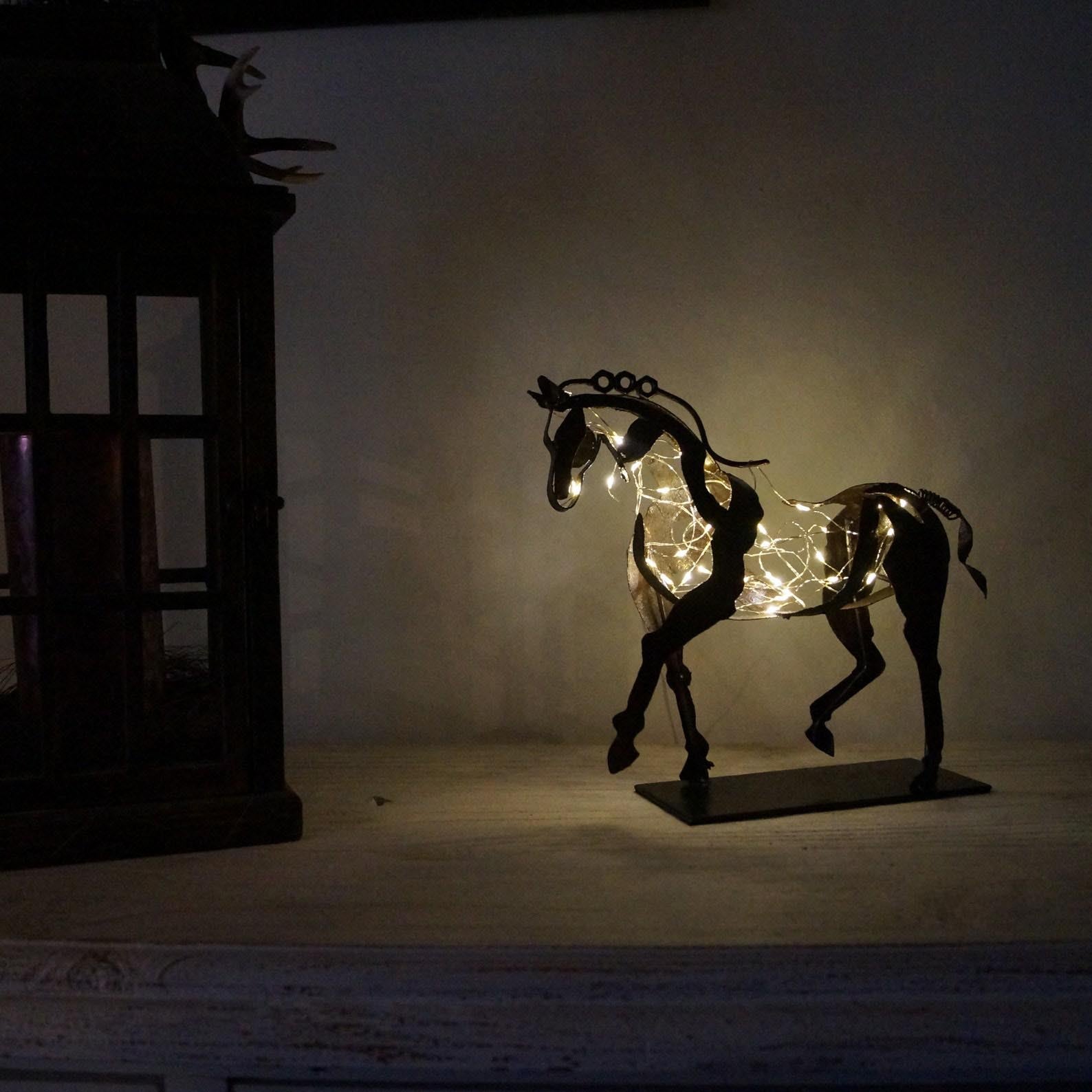 Félix Figurine Cheval | Métal Massif Artisanale Décorative 3
