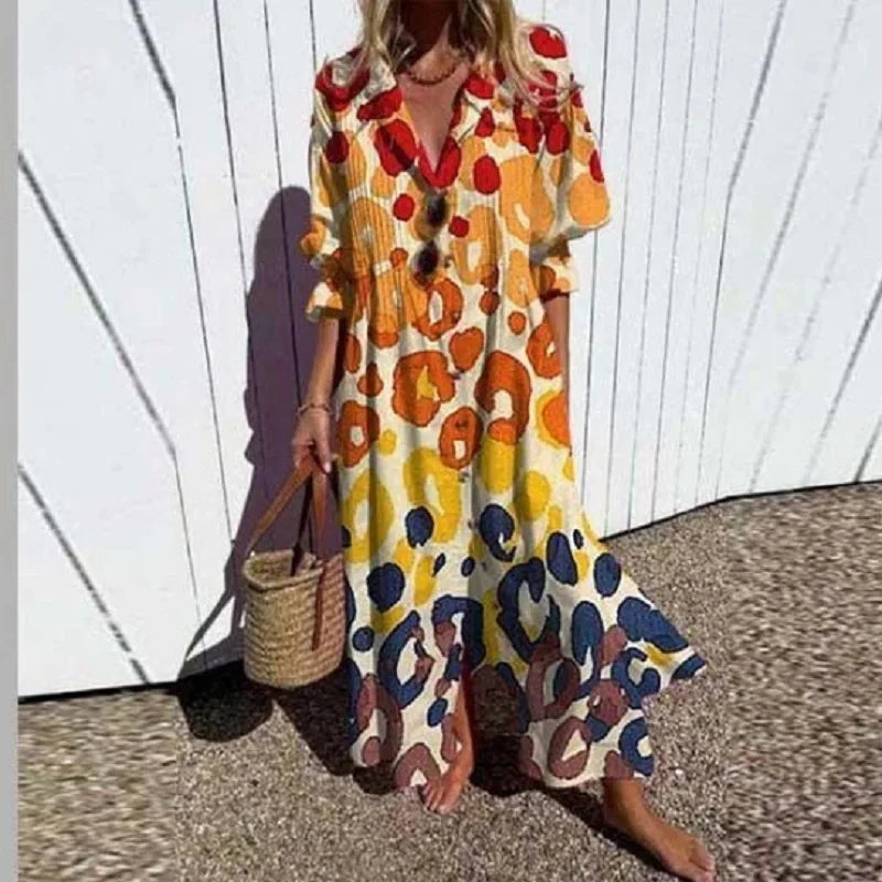 Feminine Maxi Dress | Lightweight Bohemian Style 1