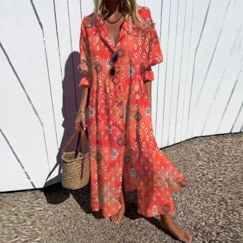 Feminine Maxi Dress | Lightweight Bohemian Style 3