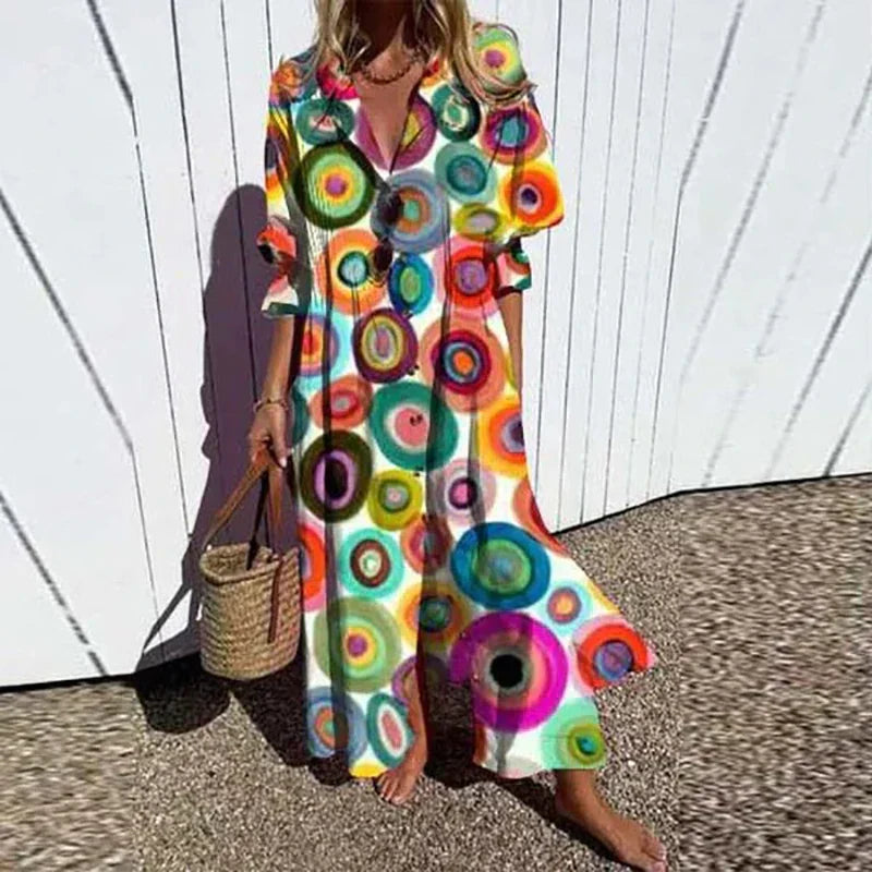 Feminine Maxi Dress | Lightweight Bohemian Style 5