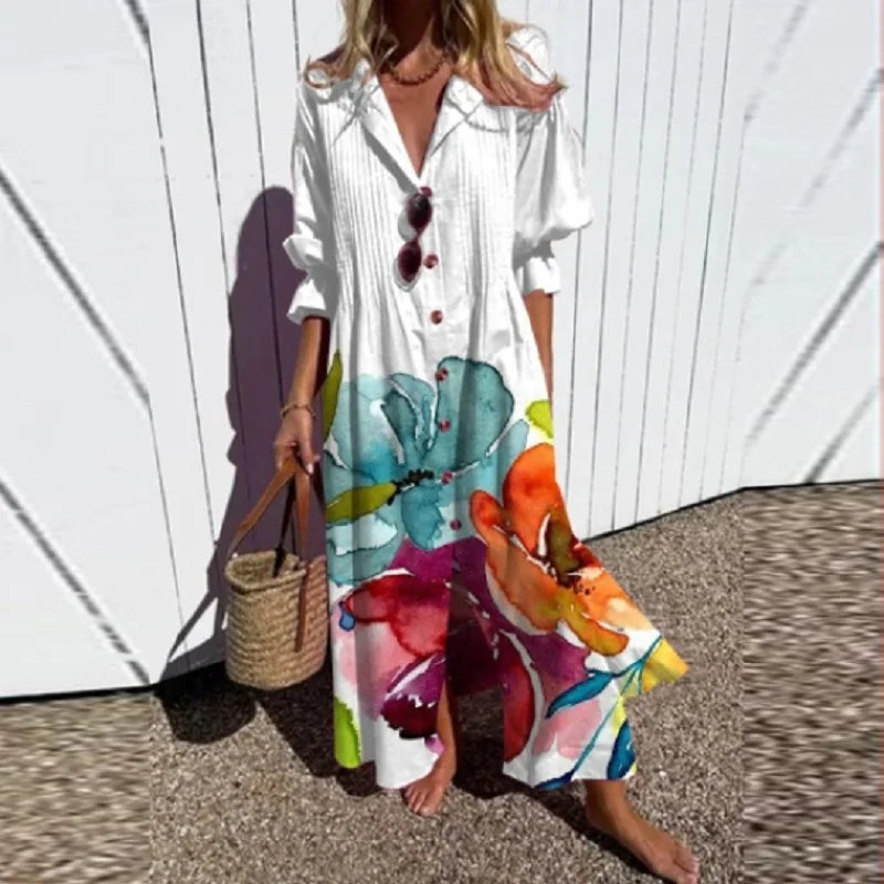 Feminine Maxi Dress | Lightweight Bohemian Style 6