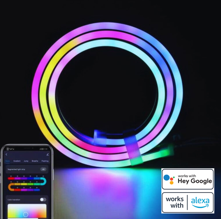 FlexiGlow Bande LED Multicolore | Flexible, Intérieur et Extérieur 1