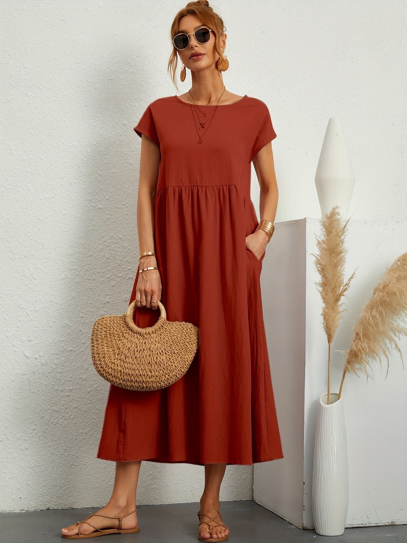 Florence Women's Dress | Lightweight Fabric, Elegant Summer Style 8