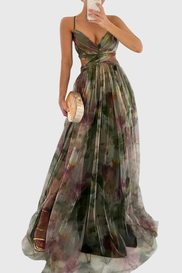 Giselle Women's Maxi Dress | Floral Print, Adjustable Fit 3