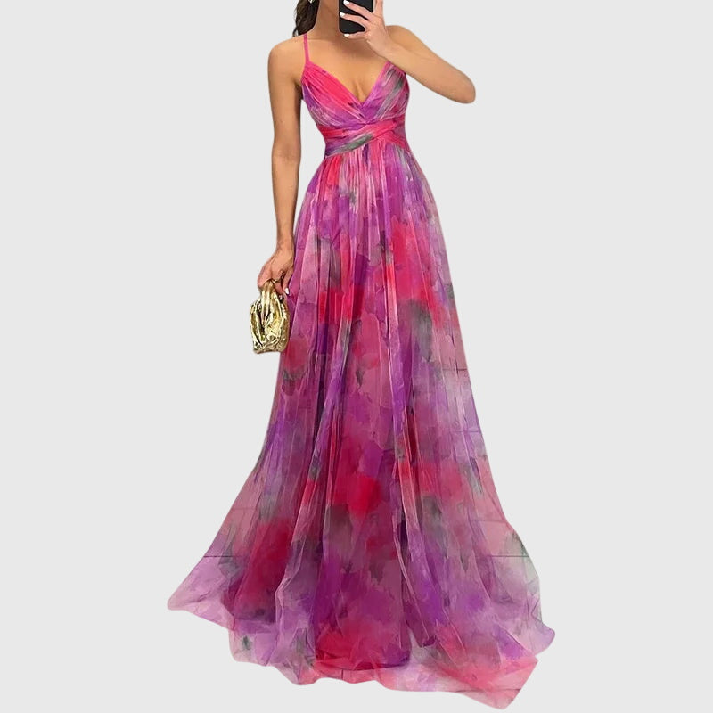 Giselle Women's Maxi Dress | Floral Print, Adjustable Fit 7