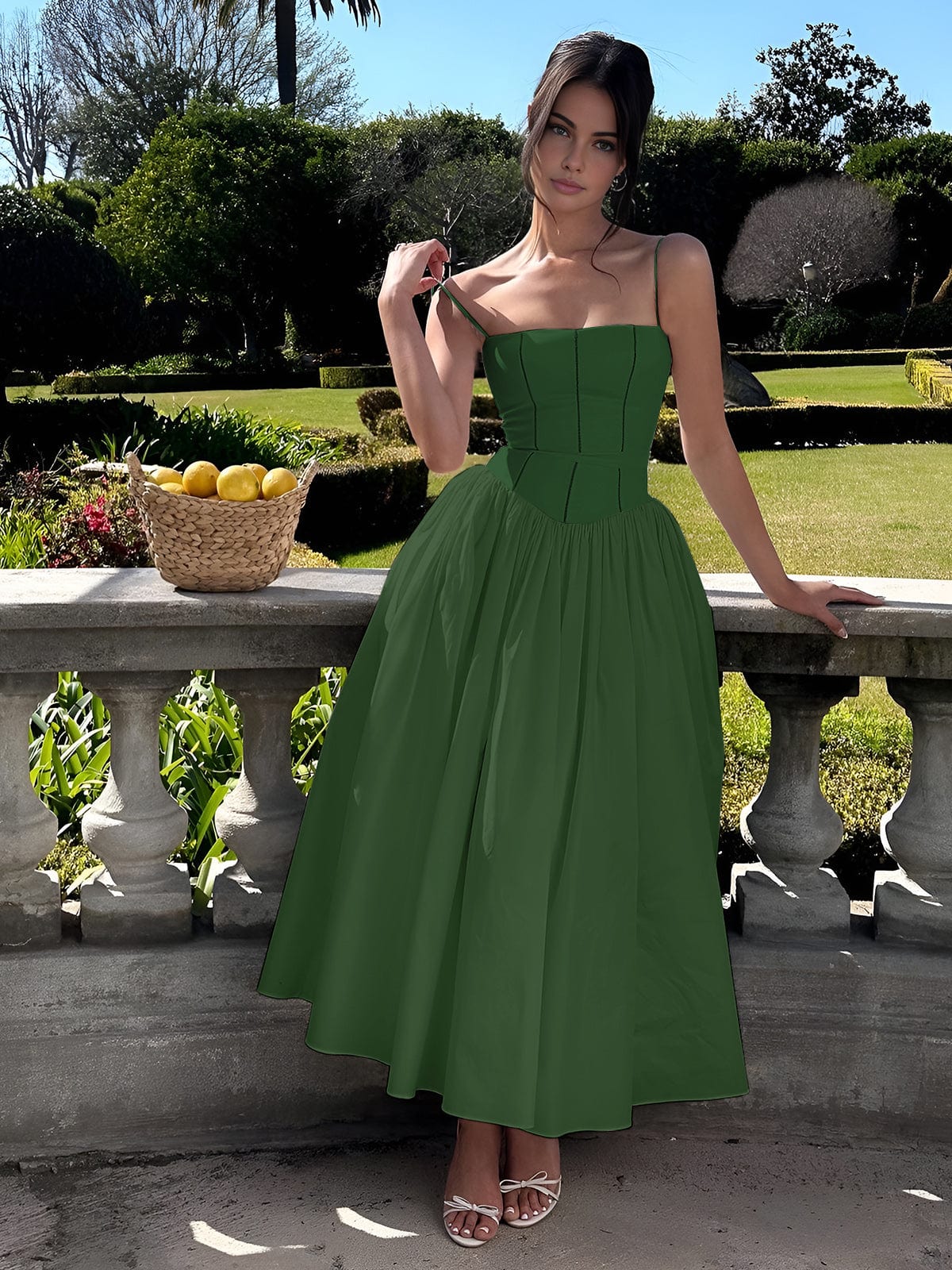 Glamorous Women's Midi Dress | Elegant Corset Design for Formal Occasions 6