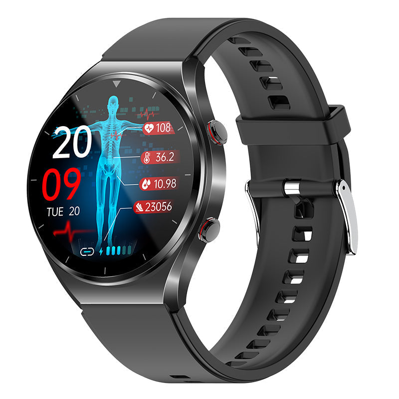 Glycéo Montre Intelligente | Surveillance Glycémie, Pression Artérielle, ECG, Fréquence Cardiaque 0