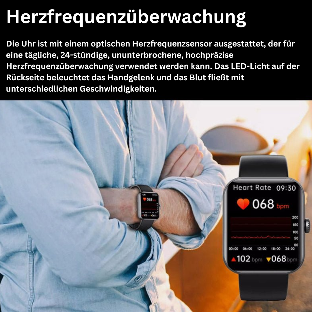 GlycoSense Montre Intelligente | Surveillance Glucose Non Invasive Temps Réel 8