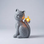 Glynn Figurine de Jardin Solaire | Résine Peinte à la Main, Éclairage LED Écologique 0