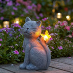 Glynn Figurine de Jardin Solaire | Résine Peinte à la Main, Éclairage LED Écologique 1