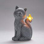 Glynn Figurine de Jardin Solaire | Résine Peinte à la Main, Éclairage LED Écologique 2