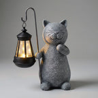 Glynn Figurine de Jardin Solaire | Résine Peinte à la Main, Éclairage LED Écologique 4