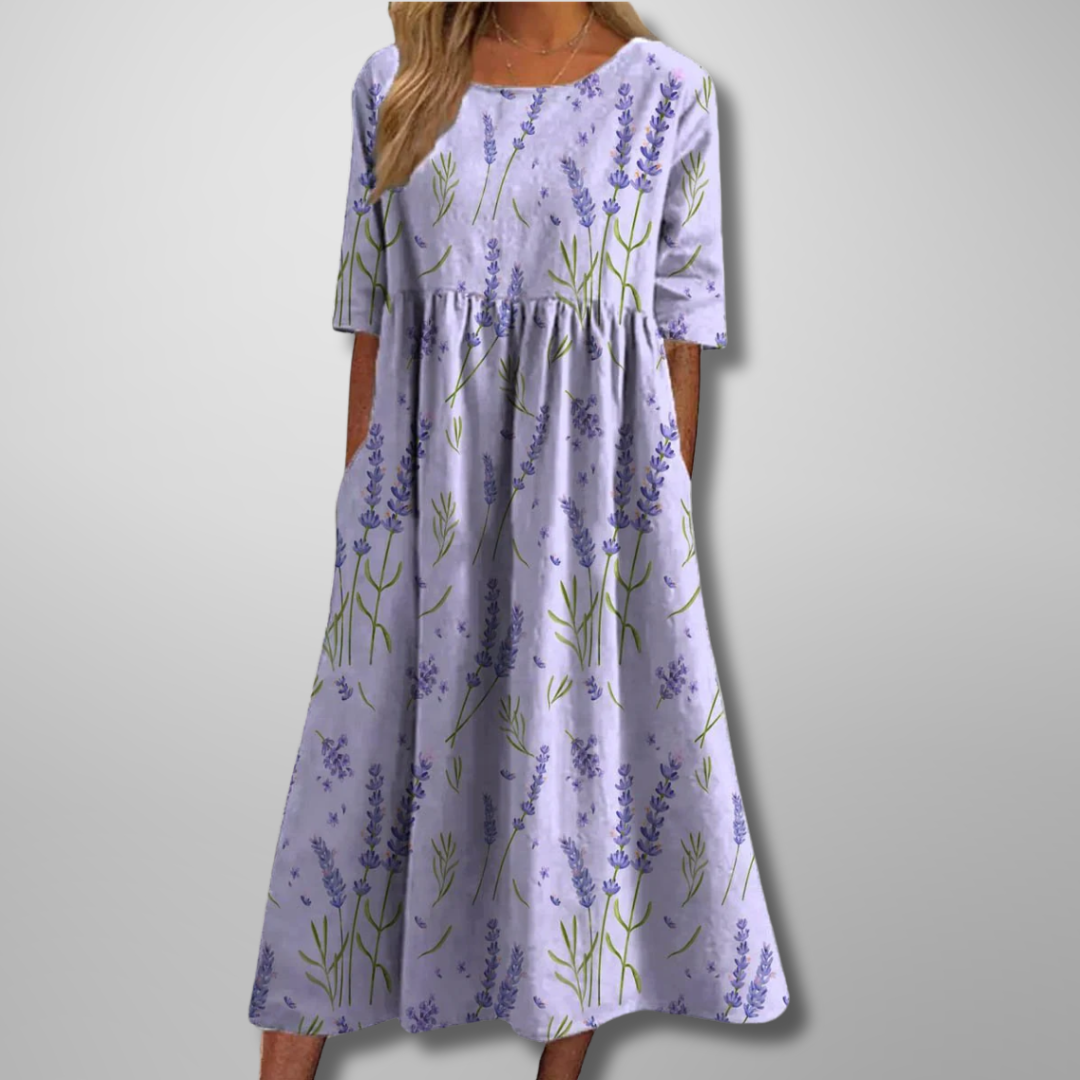 Gorgeous Women's Midi Dress | Floral Design, Relaxed Fit 2