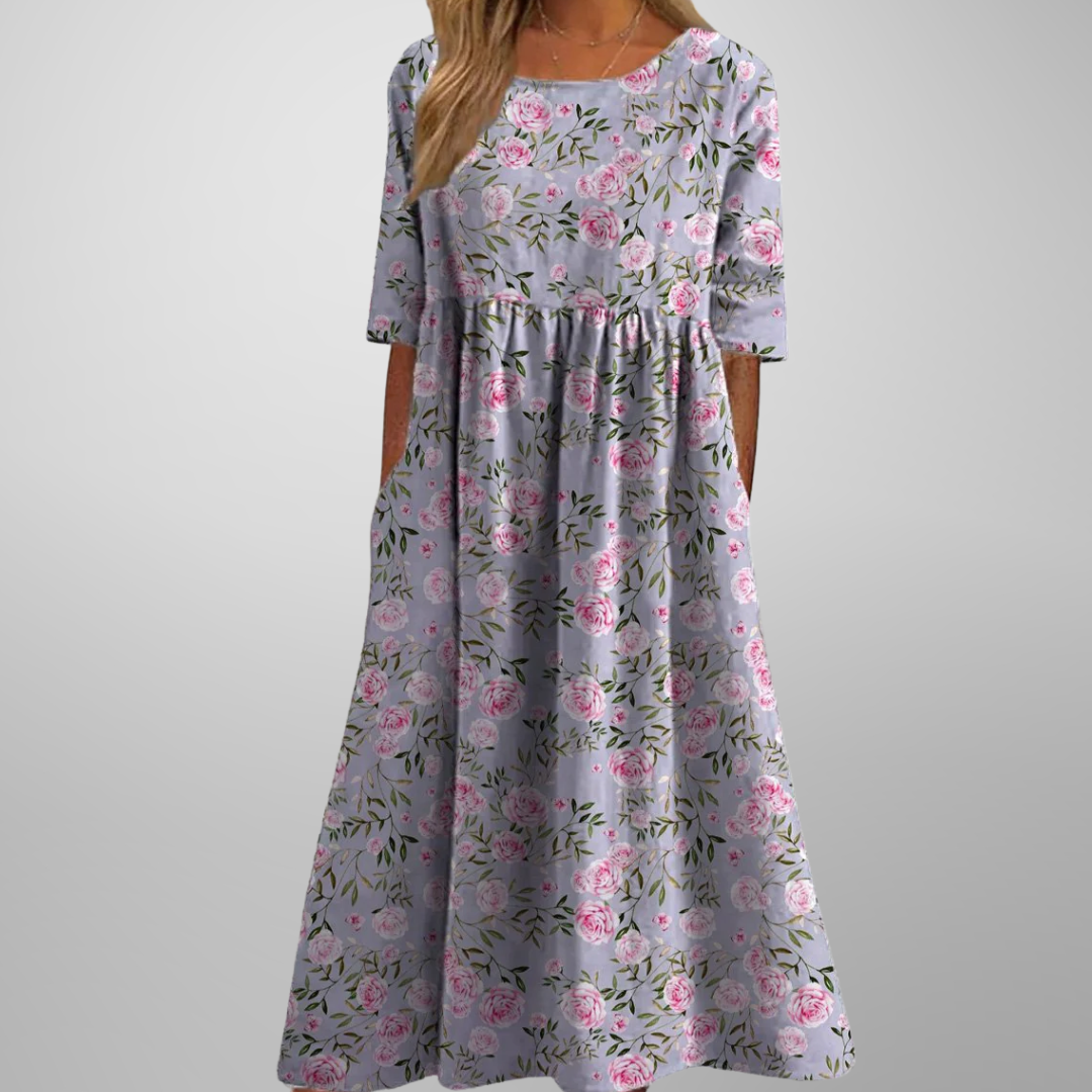 Gorgeous Women's Midi Dress | Floral Design, Relaxed Fit 5