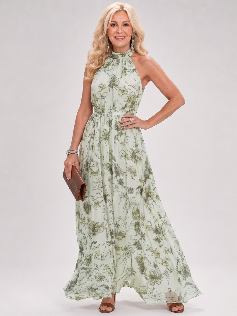 Gorgeous Women's Midi Dress | Floral Print, Lightweight Fabric 1