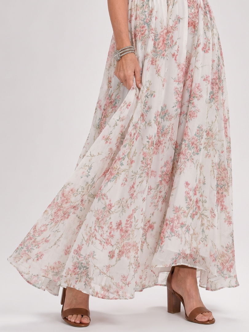 Gorgeous Women's Midi Dress | Floral Print, Lightweight Fabric 3