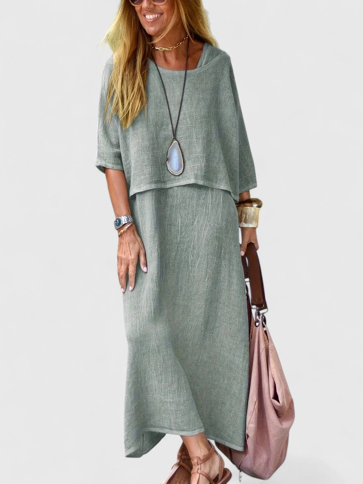 Harlyne Women's Two Piece Set | Soft Fabric, Relaxed Fit Skirt and Top 2