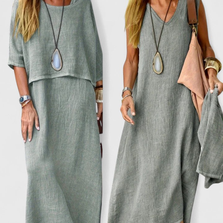 Harlyne Women's Two Piece Set | Soft Fabric, Relaxed Fit Skirt and Top 5