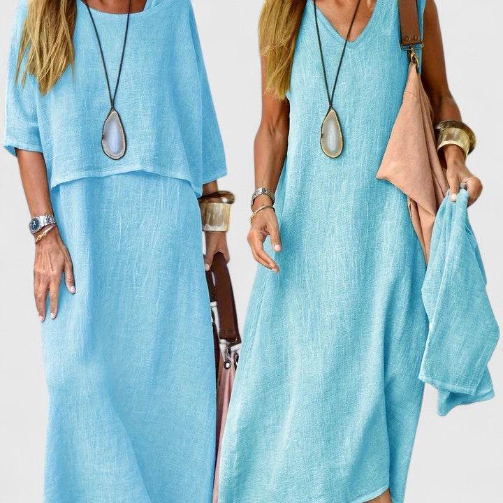 Harlyne Women's Two Piece Set | Soft Fabric, Relaxed Fit Skirt and Top 6