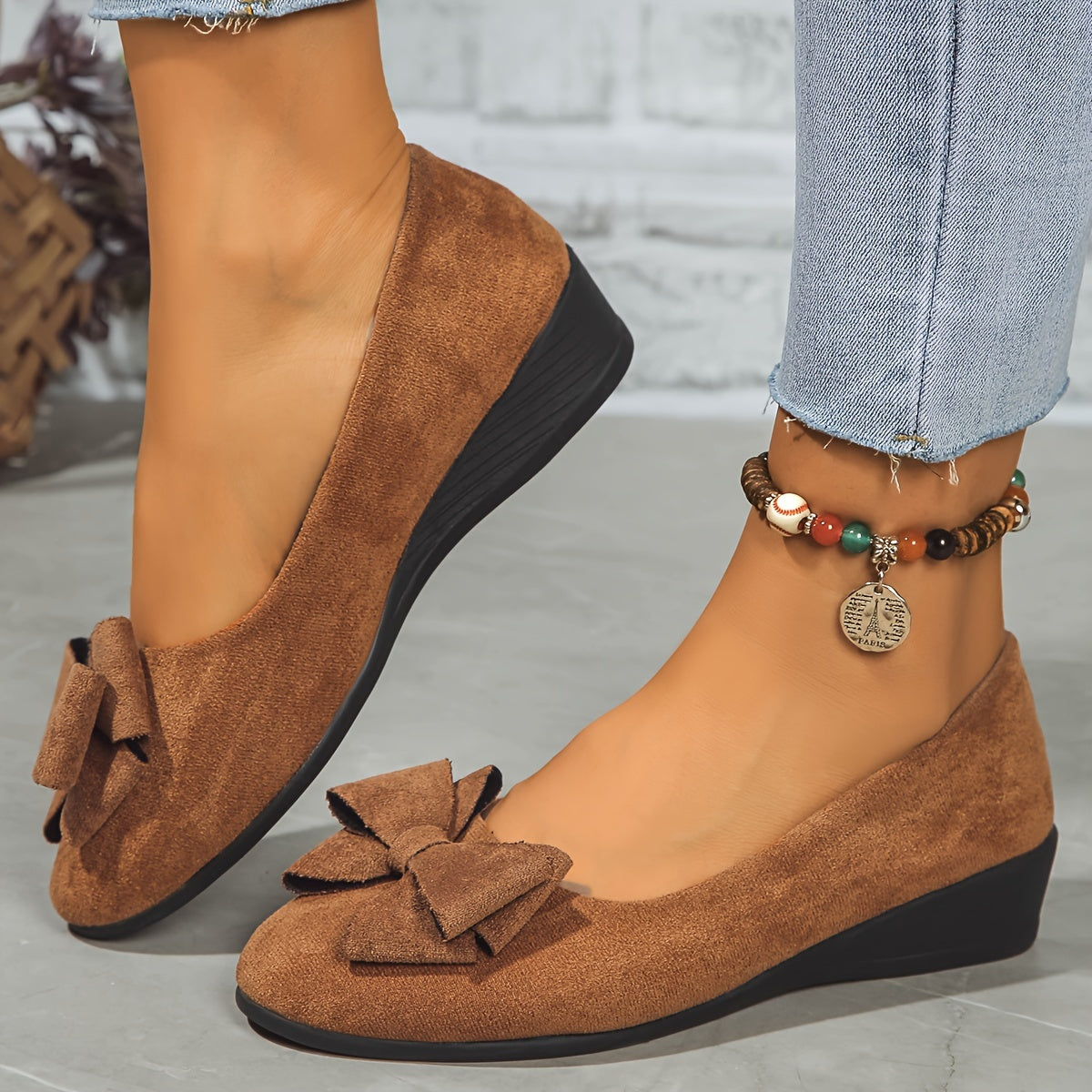 Hehlina Women's Flat Shoes | Orthopedic Comfort, Chic Bow Detail 5