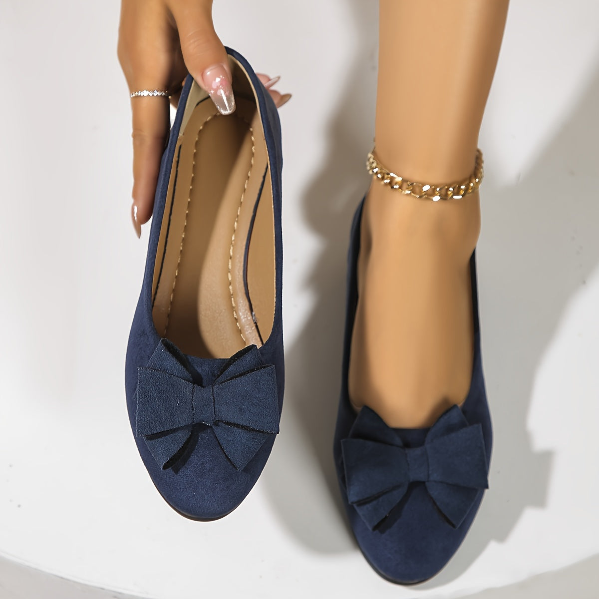 Hehlina Women's Flat Shoes | Orthopedic Comfort, Chic Bow Detail 6
