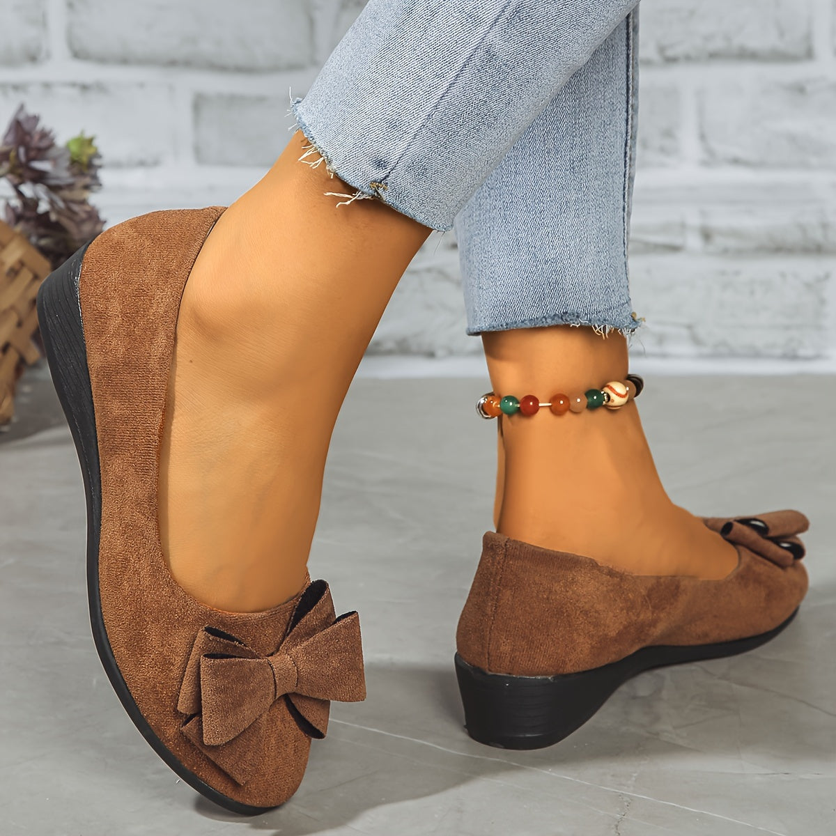 Hehlina Women's Flat Shoes | Orthopedic Comfort, Chic Bow Detail 8