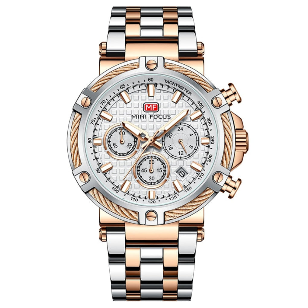 Homme Montre | Design Minimaliste, Bracelet Acier Inoxydable 2