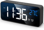 Horloge Numérique Murale | Écran LED 11,5 Pouces, 19 Rappels Programmables 10