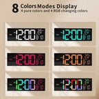 Hugo Horloge Murale et de Bureau | Écran LED 41 cm RGB avec Télécommande 2